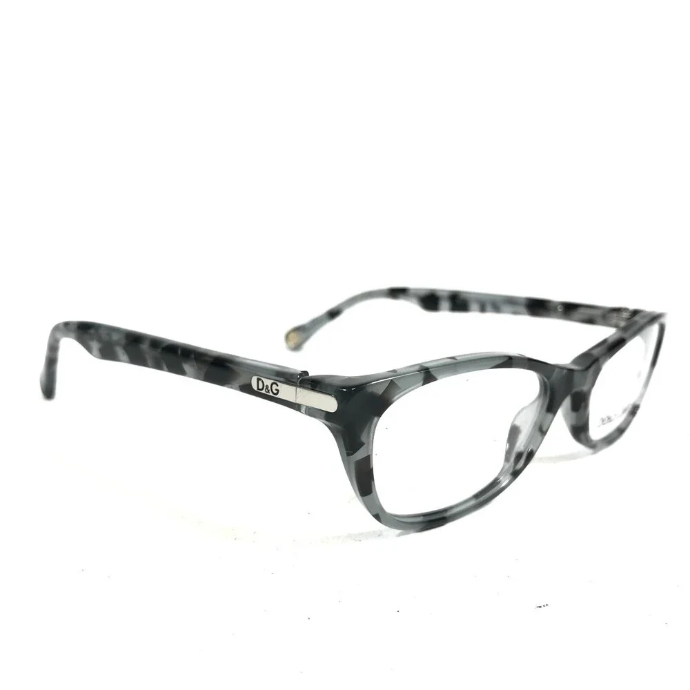 Dolce & Gabbana Eyeglasses Frames DD1218 1779 Black Grey Tortoise 49-17-135